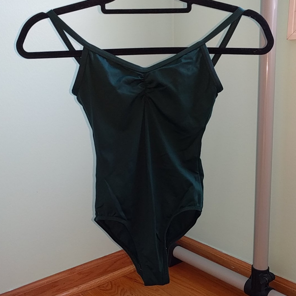 SOLD green camisole leotard